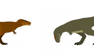 NanoTyrannus VS Majungatholus Stick Nodes Dinosaur