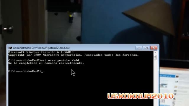 CMD : CREAR & HABILITAR USUARIO ADMINISTRADOR [USKOKRUM2010] смотреть онлайн