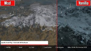 Skyrim Special Edition Mods - A Quality World Map by IcePenguin