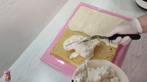 Как собрать БОЛЬШОЙ ТОРТ с 2мя НАЧИНКАМИ идеально РОВНО без формы?