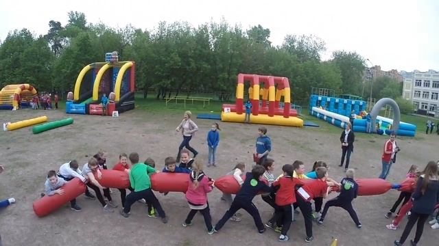 Канат для перетягивания  Сосиски!  Аренда надувных аттракционов от WWW.JPRENT.RU