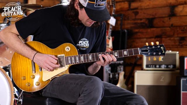 No Talking...Just Tones | Gibson Custom Murphy Lab 59 Les Paul HP Top Green Lemon Fade w/Shadows смотреть онлайн