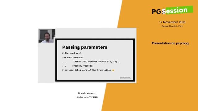 All about the love between Python and PostgreSQL - par Daniele Varrazzo, Codice Lieve смотреть онлайн