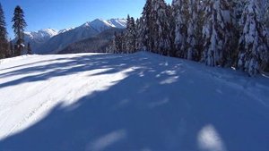 Архыз. Северный склон.  Трасса-3.