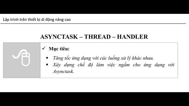 Thread, Handler và AsyncTask trong Android смотреть онлайн