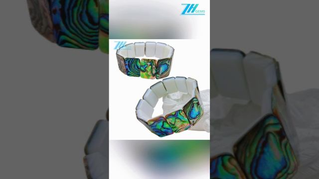 Abalone Shell Bracelet Natural Gemstone Bracelet  Dainty Jewelry Gift For Her  20240214-01-08