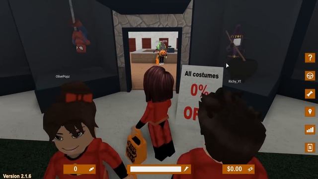 TAKING MY DAUGHTER TRICK OR TREATING on HALLOWEEN | Roblox Roleplay | Bloxburg Family смотреть онлайн