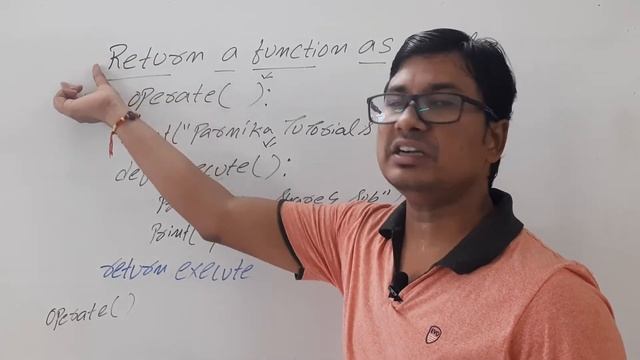 L 46: HOW TO RETURN A FUNCTION AS A VALUE IN PYTHON | PYTHON COURSE FOR BEGINNERS