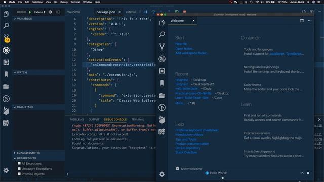 Creating Your First Visual Studio Code Extension смотреть онлайн
