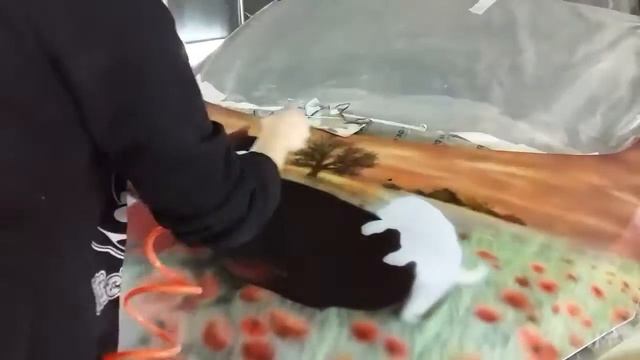 Аэрография на капоте. Процесс. Polozkova_art смотреть онлайн