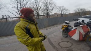 Обзор электро мотоцикл своими руками, самодельный. Курьер яндекс еда. Электробайк. Права номера мот