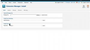 The Joomla Extension Manager