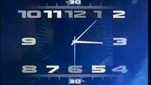 Часы Первого канала 2000-2011 вечерняя версия