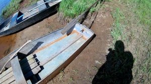 Деревенские лодки  плоскодонки,по просьбе подписчиков показываю