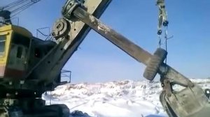 Демонтаж экскаватора на металлолом. ЭКГ 5А  Рукоять