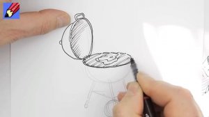 How to draw a barbecue real easy