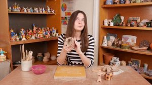 Лепка из цельного куска глины