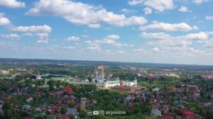 Троице-Сергиева лавра с высоты птичьего полета | Сергиев Посад | 4K