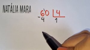 60 dividido por 4 | Como dividir 60 por 4 | 60/4 | 60:4 | 60÷4 |  COMO FAZER DIVISÃO EXATA FÁCIL?