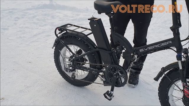 Электровелосипед Фэтбайк EVERIDER Explorer 3000w Electric Fatbike 2022 Обзор Зимний тест Voltreco.r