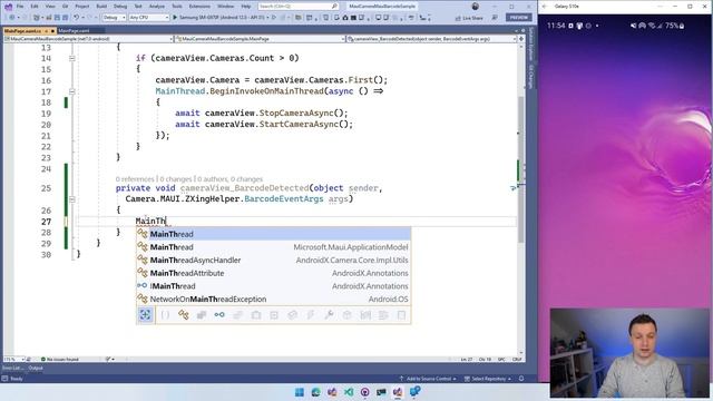 Implement QR Code & Barcode Scanning with Camera.MAUI in .NET MAUI смотреть онлайн