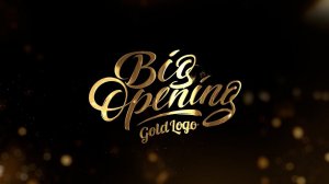 Заставка (Интро) для вашего логотипа и текста "Золотое лого". Пример. Монтаж видео на заказ