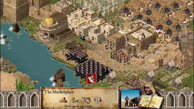 STRONGHOLD CRUSADER HD "CRUSADER TRAIL" MISSION 60TH/MANGONEL CITY (game play) смотреть онлайн