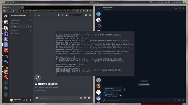 OctoPump Bot — Auto-scraping from multiple channels showcase (Discord/Telegram + OCR) смотреть онлайн