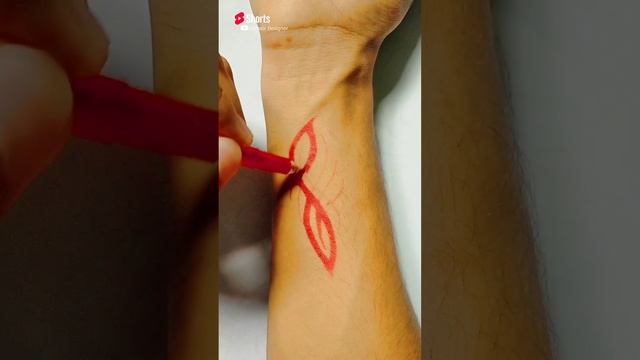 Easy Tattoo with pen #shorts #omairdesigner #ytshorts #tattoo