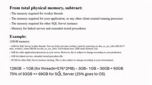 How to choose max server memory setting value in SQL Server