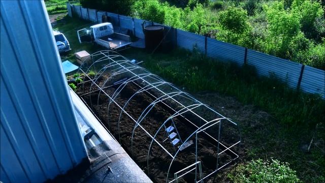 Сборка теплицы 3х8 смотреть онлайн