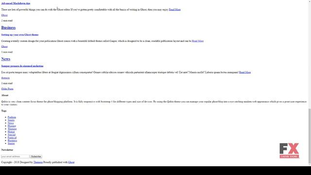 Qubix - Minimal and Clean Ghost Blog Theme Parris Gordie смотреть онлайн