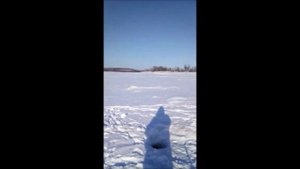 Зимняя рыбалка на речке Амур