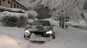 Audi in snow ауди а7