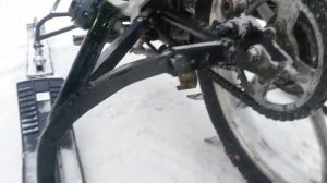 Самодельный снегоход из мопеда 2