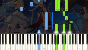 Genshin Impact - Main Theme - Easy Piano tutorial