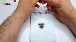 МАЙНКРАФТ - ДЕРЕВЕНЩИНА  - РИСУНКИ ПО КЛЕТОЧКАМ - PIXEL ART MINECRAFT