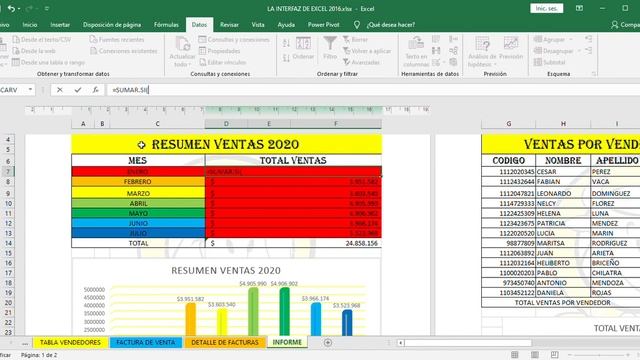 LA INTERFAZ DE EXCEL 2016 xlsx Excel 2020 07 27 18 34 52 смотреть онлайн