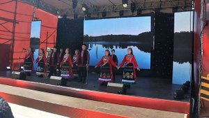 9 Мая выступление фолк ансамбля Айкай