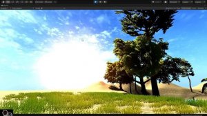 Лучи солнца Unity3d(Standard Assets)