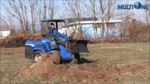 Бульдозерный отвал на минипогрузчике MultiOne