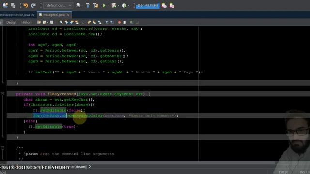 Java Advance | GUI Applications | Lecture 8  | Form Validation | CSE | Pashto Language