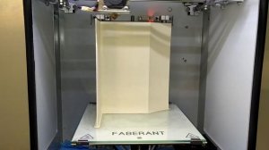 Печать большой детали из АБС-пластика высотой 243 мм.