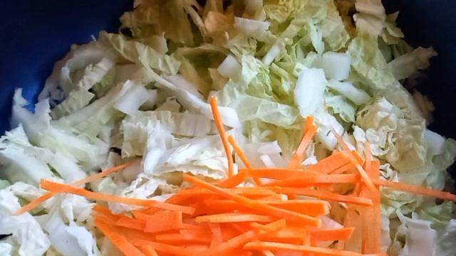 Салат из Пекинской Капусты и Фасоли с острым соусом готовим с вами вместе