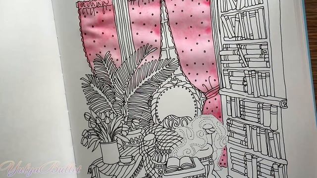 ТВОРЧЕСКИЙ БЕСПОРЯДОК | РАСКРАСКА АНТИСТРЕСС ДЛЯ ВЗРОСЛЫХ | ОБЗОР И РАСКРАШИВАНИЕ | YulyaBullet смотреть онлайн