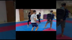 Shotokan Karate Speed And Power Training .exercise with rubber