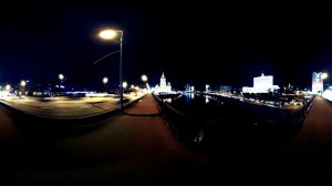 Moscow City ночью в 360° 
