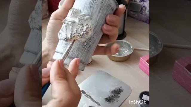 Мк Винтажная ваза из пластикового стаканчика) смотреть онлайн