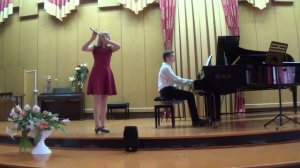 Мария Панина (флейта) и Максим Овдиенко (фортепиано),  В. Попп "Цыганская серенада"