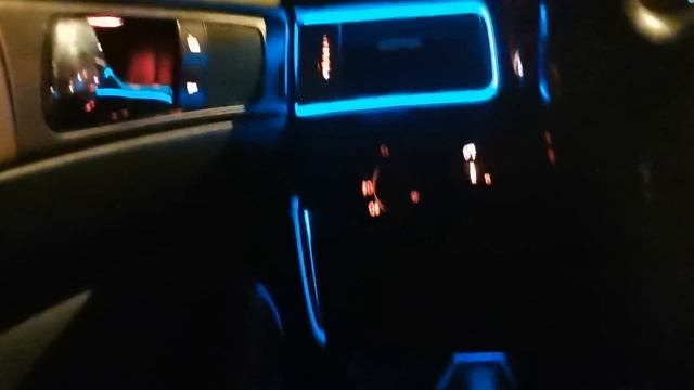 Audi a6 c5. Неон в салоне Как выглядит ночью. смотреть онлайн